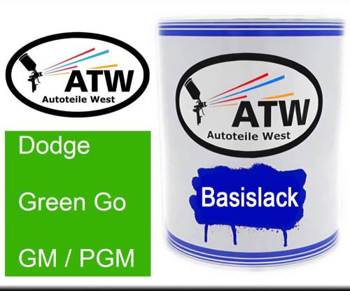 Dodge, Green Go, GM / PGM: 1L Lackdose, von ATW Autoteile West.